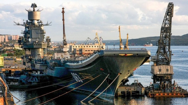 俄海军唯一航母入坞维修 将进行现代化改造