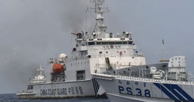 中国海警舰艇编队6月2日在我钓鱼岛领海内巡航