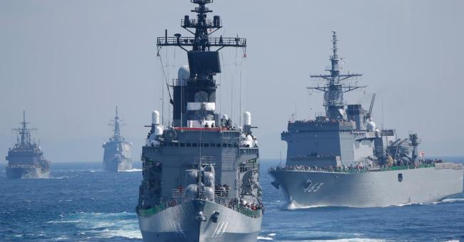 日本海上自卫队在地中海与北约举行演习