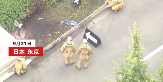 日本男子在首相官邸附近自焚 男子失去知觉 一名警察受伤