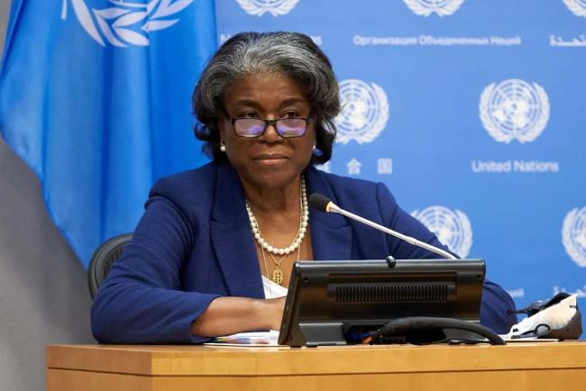琳达·托马斯-格林菲尔德，其被任命时是少有的女性少数族裔出任美国常驻联合国代表一职