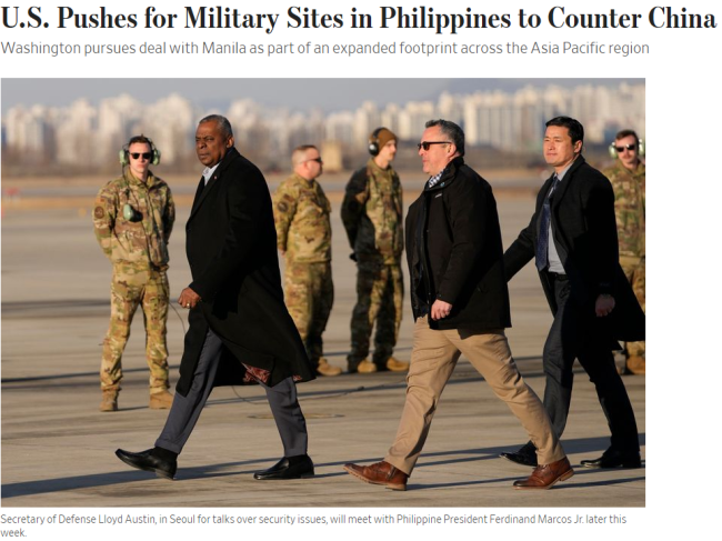 再要4个！美军希望菲律宾开放的军事基地 离台海更近