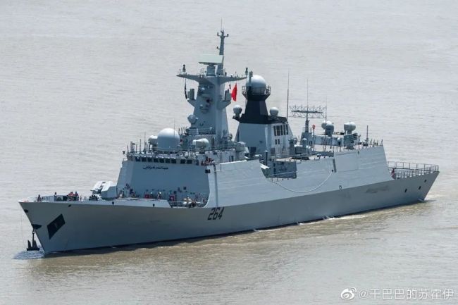 巴基斯坦最新服役的054ap护卫舰中国近年来专为外贸打造的052de型驱逐
