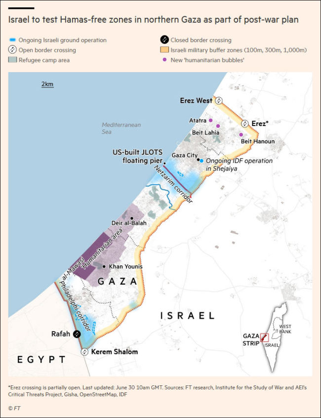以色列在加沙试点逐渐取代哈马斯，被哈马斯武力挫败