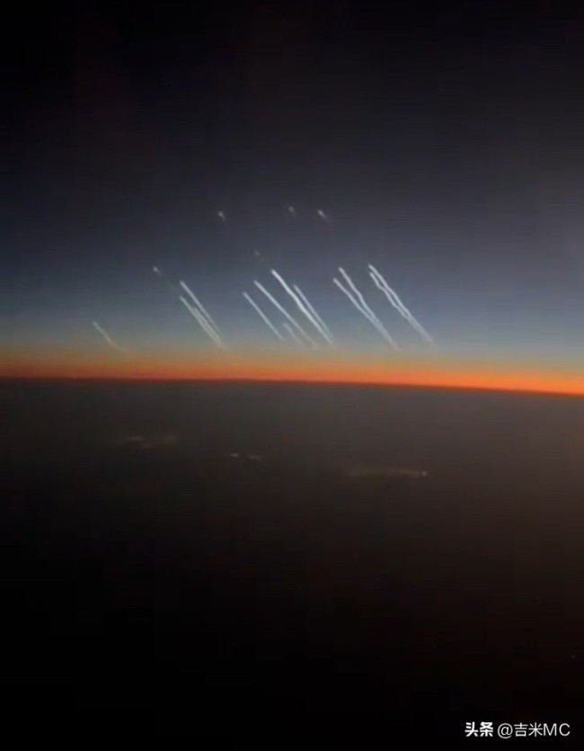 中國乘客飛機上拍下伊朗導彈襲以！