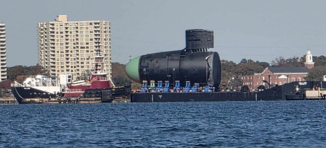 “这是头！”美国新型战略核潜艇首部模块完成