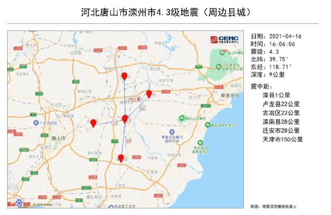 唐山发生4.3级地震,京津有震感,现场画面曝光！