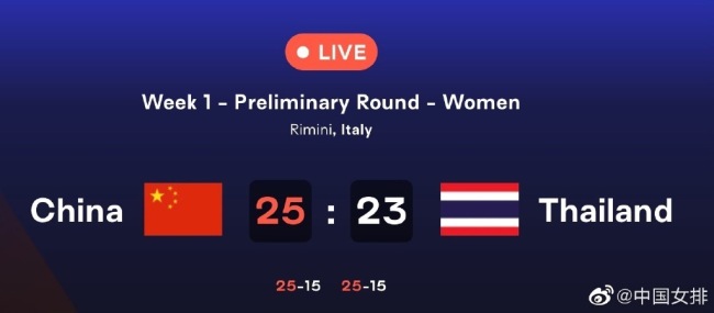 世界女排联赛：中国女排3-0横扫泰国
