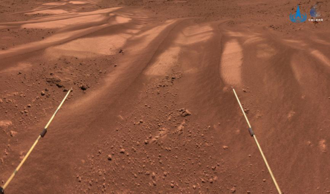 “祝融号”火星车行驶路线图及最新火星影像来了！