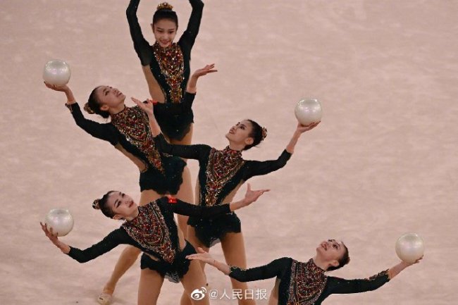 祝贺！艺术体操团体全能中国队第4