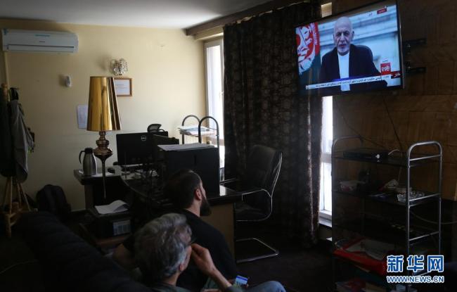 阿富汗总统发表电视讲话