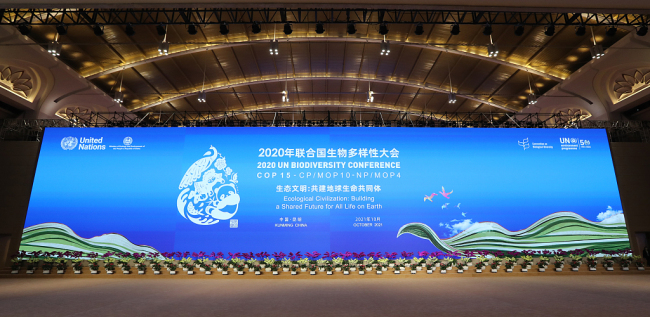 昆明：COP15开幕在即 大会会场准备就绪迎宾客