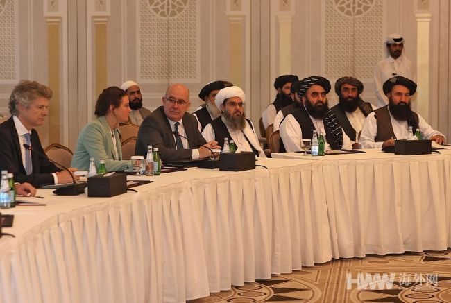 阿富汗塔利班代表团同欧盟代表举行会谈