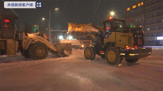 黑龙江汤原县发布暴雪红色预警 累计降水量44毫米