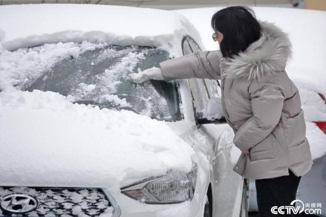 山东烟台迎来今冬首场降雪