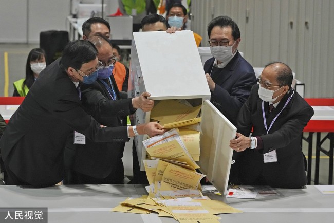 香港特区第七届立法会选举结果出炉