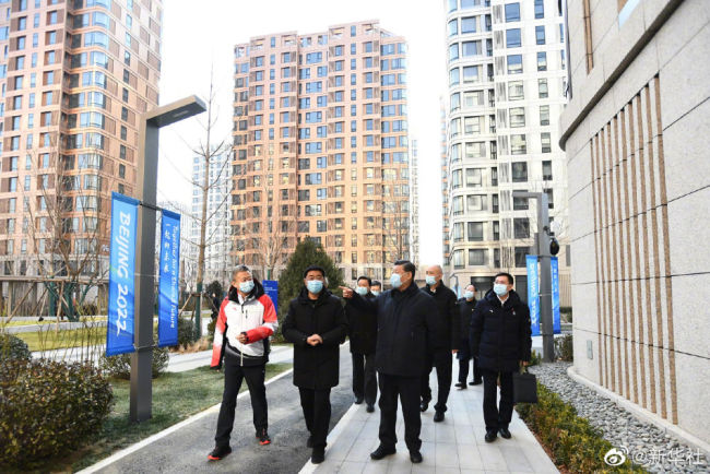 习近平在北京考察冬奥会、冬残奥会筹办备赛工作