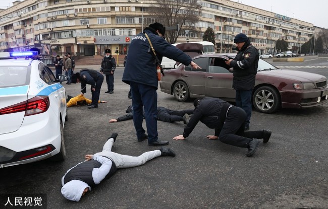 哈萨克斯坦内务部门已逮捕7939名暴乱参与者