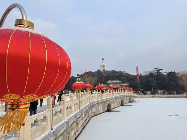 北京市屬公園迎冬奧慶春節(jié)景觀上新