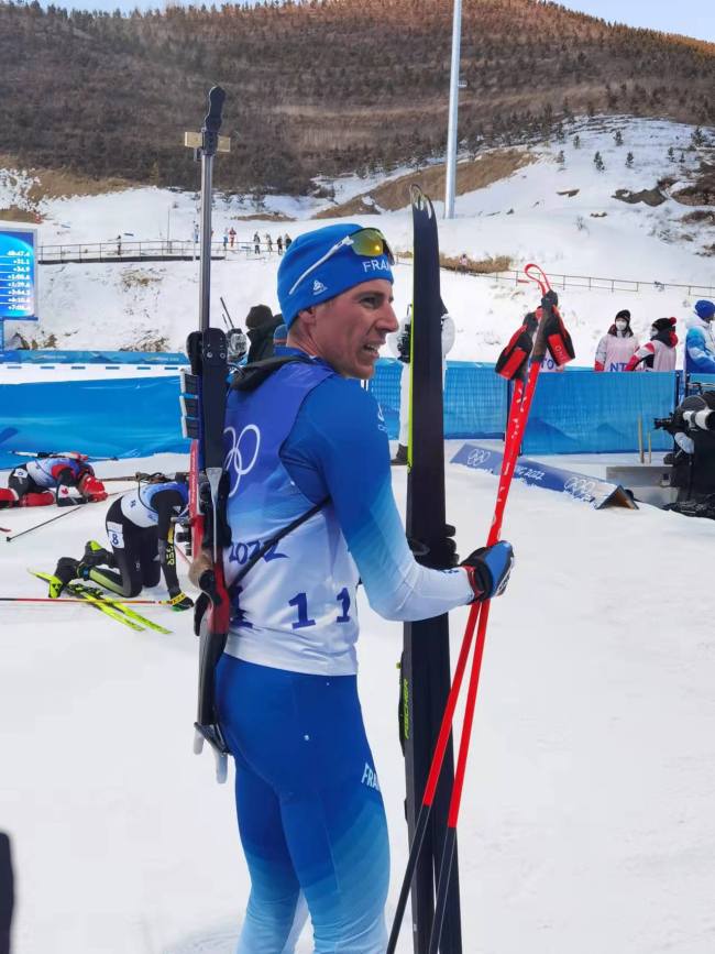 法国选手获得冬季两项男子20公里个人赛金牌