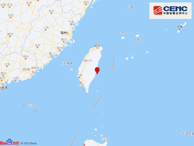台湾连发8次地震 福建多地有震感