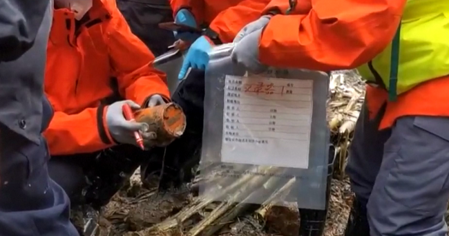 3月23日下午，广西藤县，东方航空公司MU5735航班的一部黑匣子被发现。