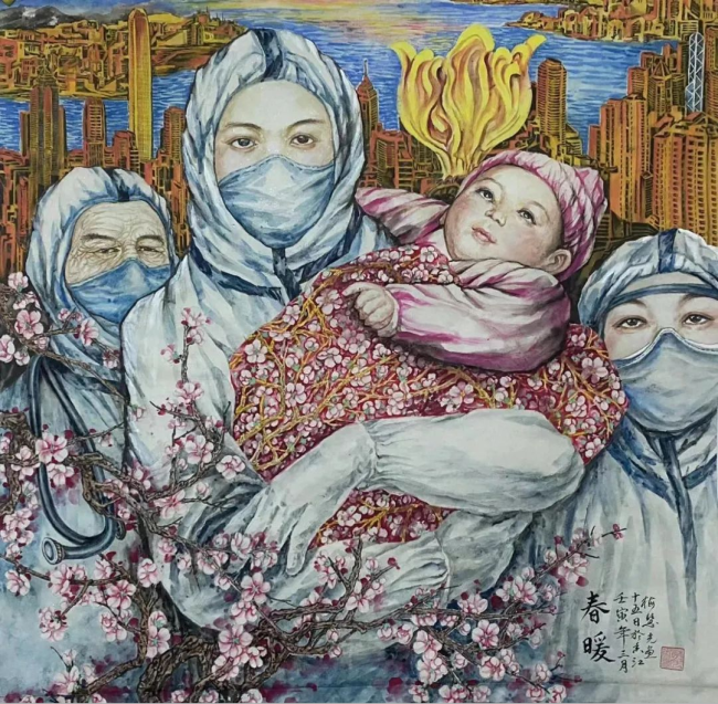 “人民至上 生命至上——香港抗疫美术作品展”线上推出压轴展