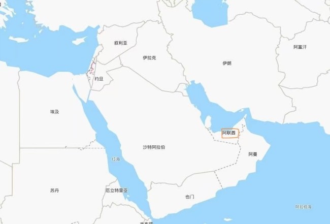 世界地图迪拜的位置图片