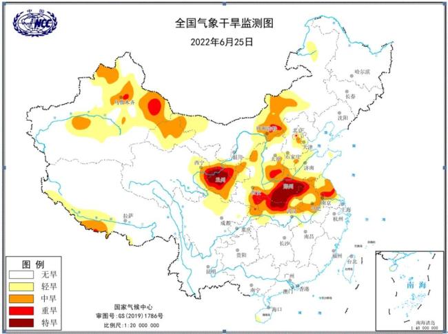 其後西北東部,華北南部,華東北部,華中北部等地乾旱呈階段性發展