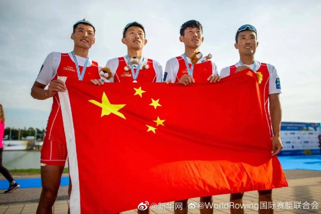 赛艇世锦赛中国队获得一枚银牌
