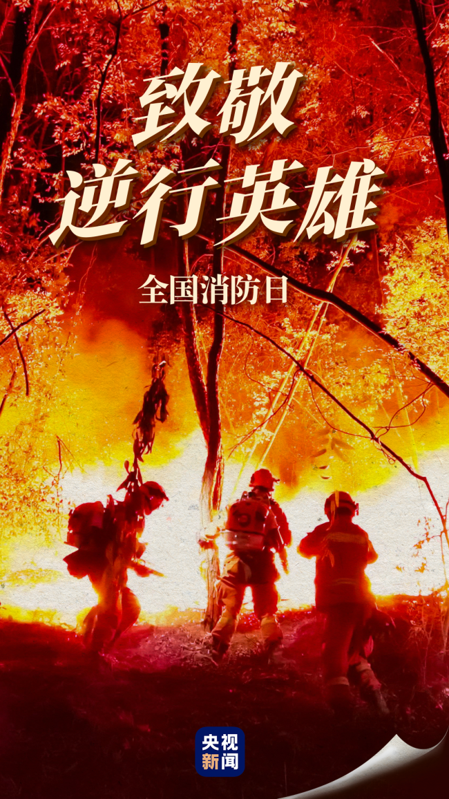 今天是全国消防日一组图致敬逆行英雄
