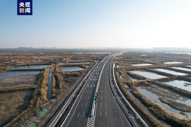 天津塘承高速滨海新区南段今日正式开通运营