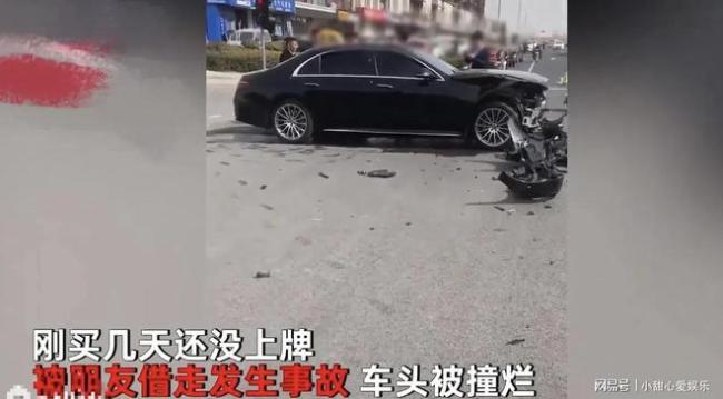 男子新买百万奔驰被朋友借走撞烂 保险公司以临牌为由拒绝赔偿