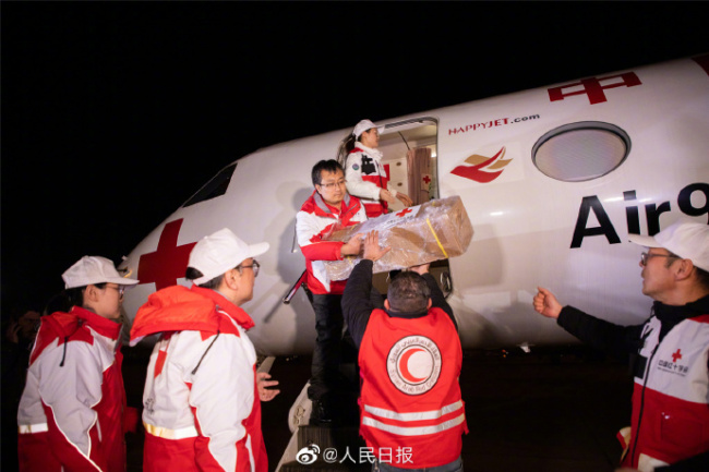 中国首批医疗物资运抵叙利亚