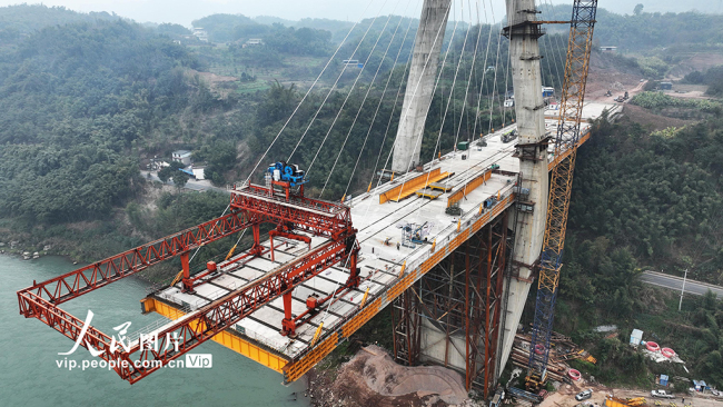 四川宜宾:江安长江二桥建设有序推进