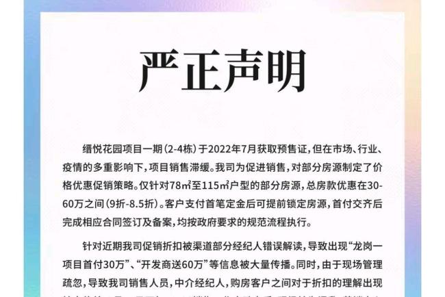 深圳一楼盘恶意降价被查 扰乱市场该罚 