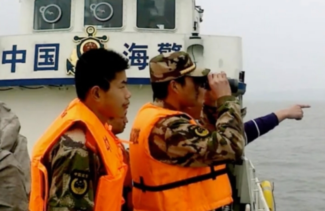 台军失踪士兵被海警救起