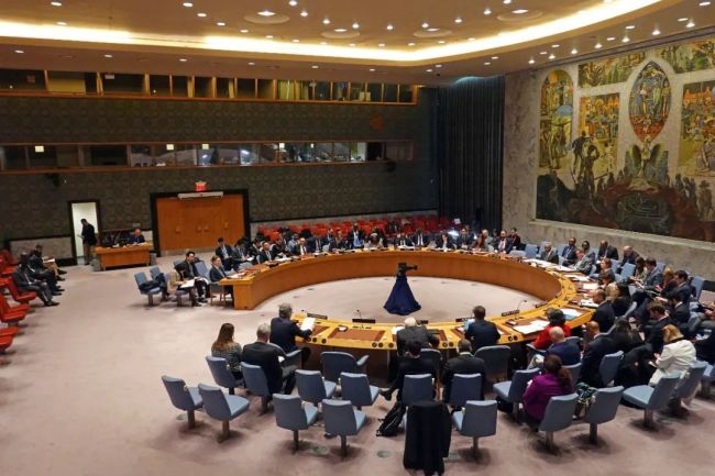 ▲当地时间3月20日，联合国安理会在纽约联合国总部举行朝鲜半岛核问题公开会。（视觉中国）