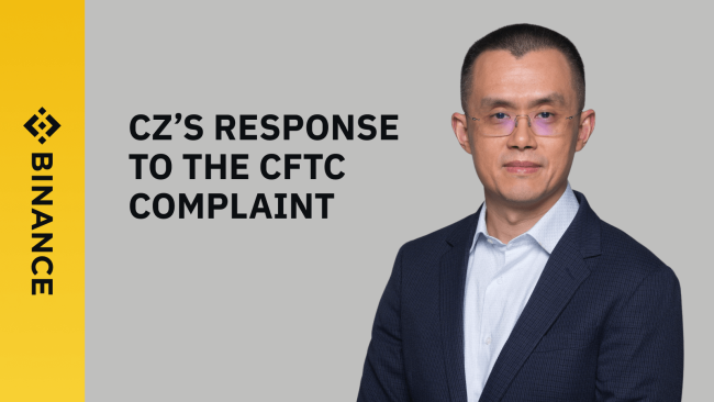 赵长鹏回应被美CFTC起诉 并不同意诉状中对许多问题的指控