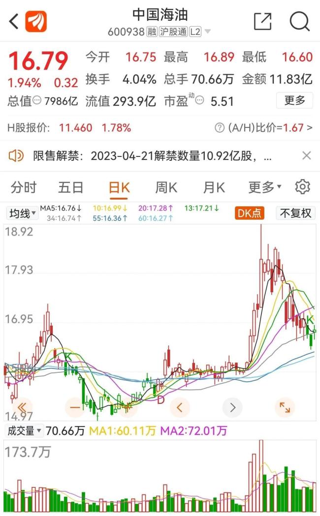 中国海油披露分红预案 2022年公司实现营业总收入4222.30亿元