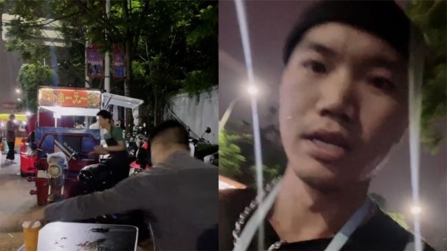 小伙摆摊见城管十秒收摊：动作行云流水，惊险又刺激