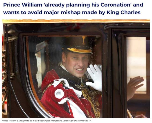 曝威廉王子在筹备加冕礼 让加冕仪式更加现代化并废除一些旧传统