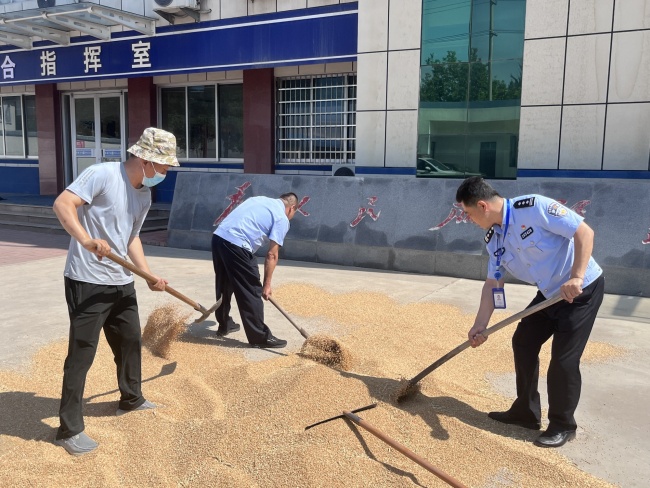 德州：派出所变身晒粮场 彰显“公安服务”温度
