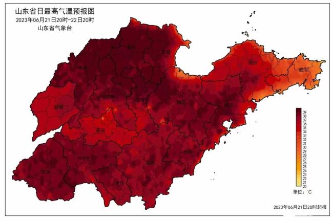 高温红色预警！山东已现43℃以上高温 超过同期历史极值