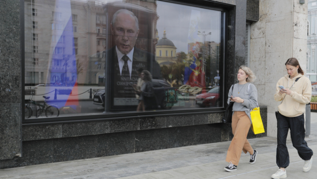 俄民调公布对普京信任率，78.6%的俄受访者表示信任普京总统