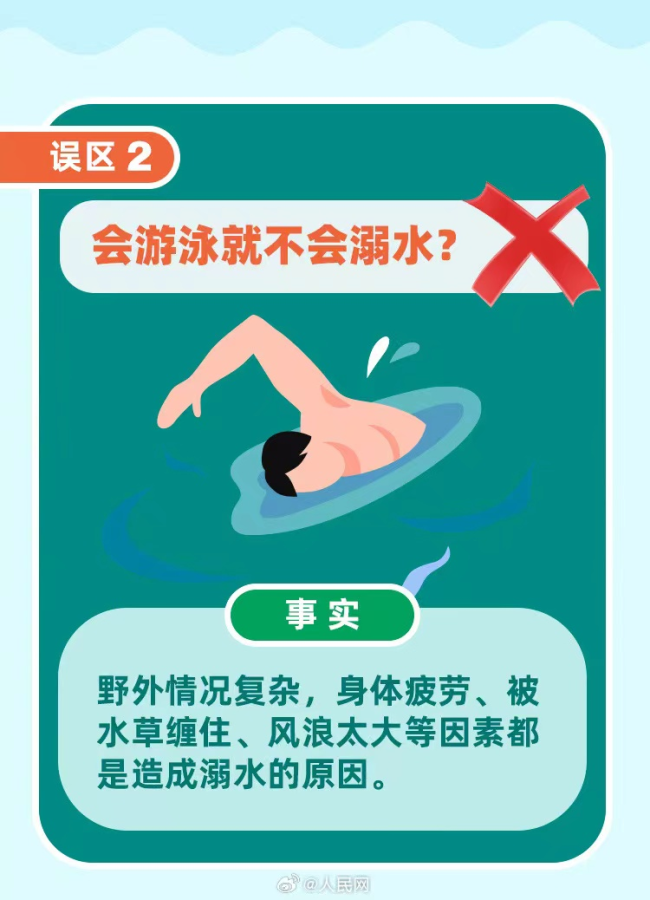 夏季酷热，游泳时请注意：溺水的6个误区要避开