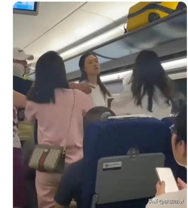 女子与母女俩高铁上互殴，口角最终演变成肢体冲突