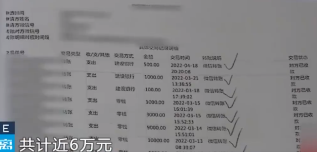 看到女友发视频夸婆婆一查她已婚，转账男子起诉要回6万转账欠款