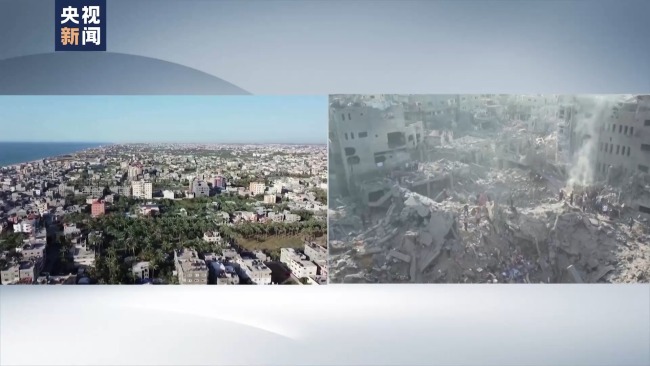 家園變廢墟 無人機航拍加沙地帶衝突前後對比