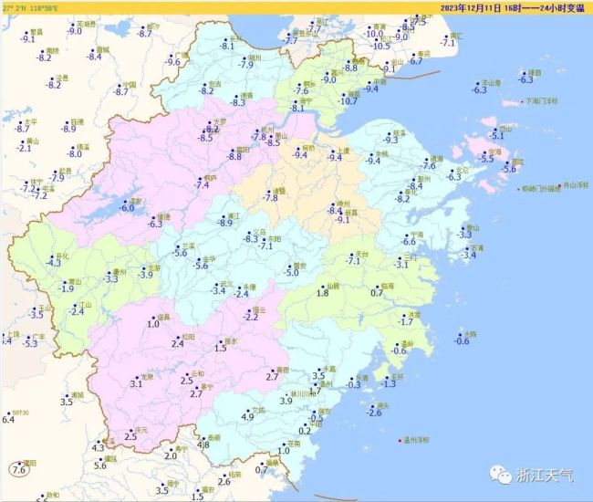 浙江两地打破12月最高气温纪录 降温、大风、雨雪将登场